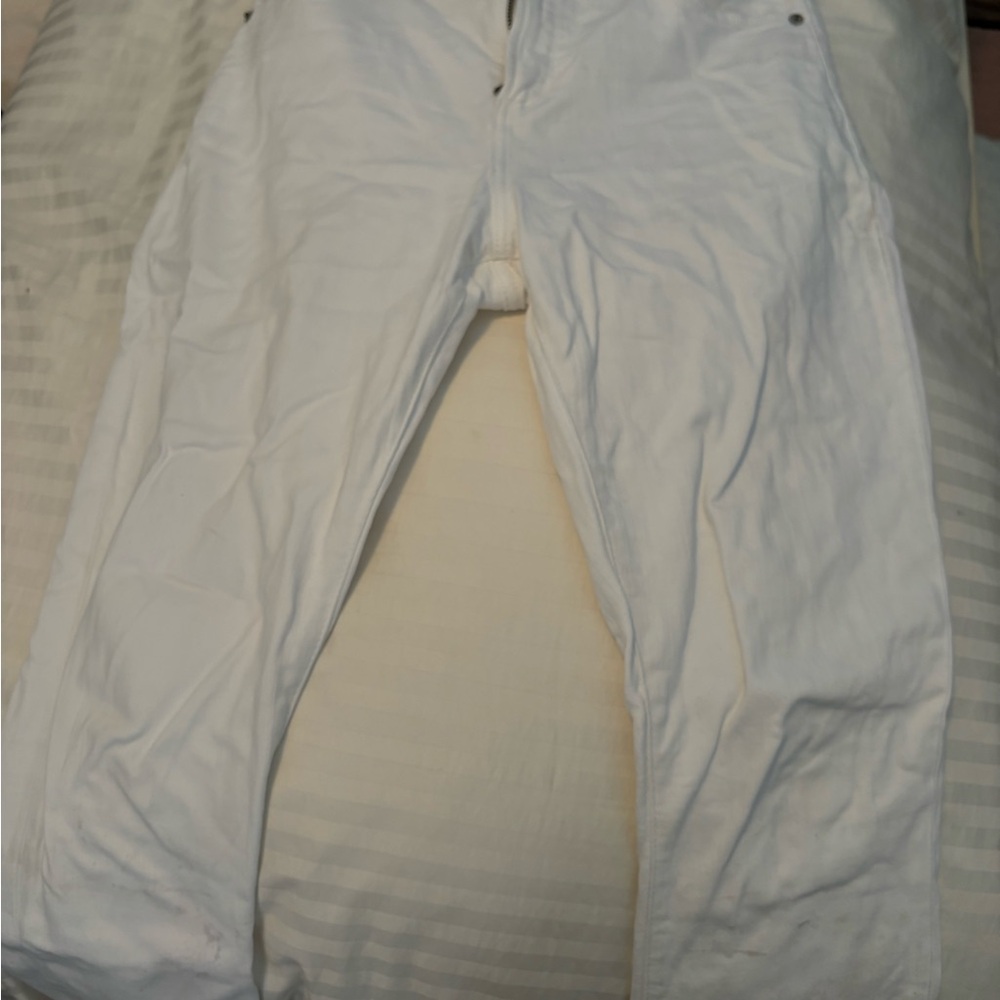 Abercrombie & Fitch White High Rise Skinny Ankle Pants